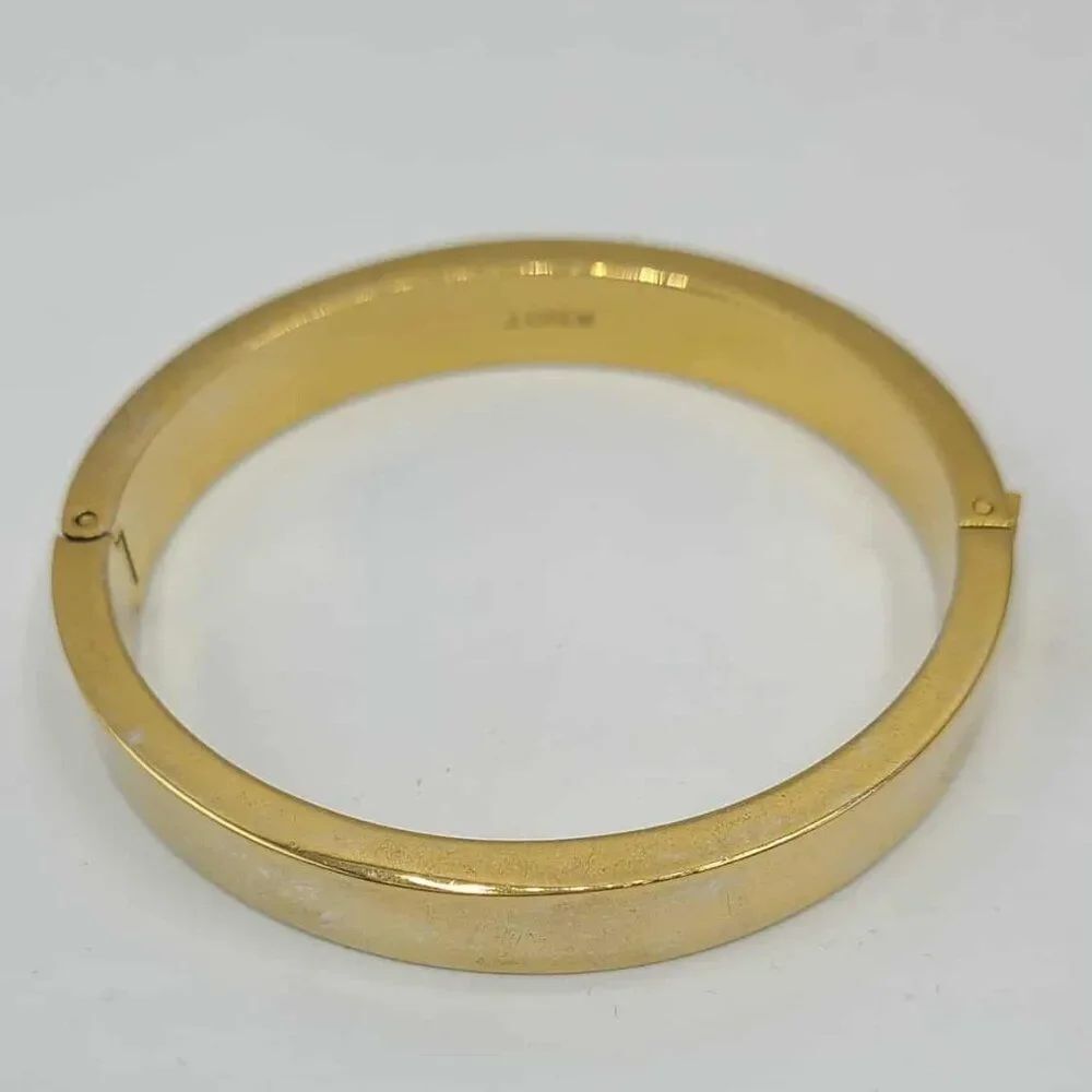 J Crew Gold Tone Hinged Bangle